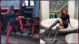 Top fashion style running ideas about Leather thigh high heel boots for ladies/ maan fashion 2025