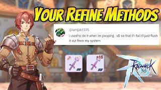 Reacting To Your Refine Methods, Funny & Sad Refine Moments, & Myths | Ragnarok Mobile