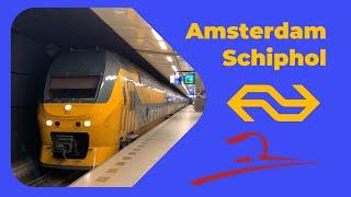 Trains at Amsterdam Schiphol Airport