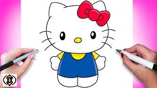 How To Draw Hello Kitty | Sanrio | Cute Easy Drawing Tutorial