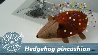 How to make a pincushion that looks like a hedgehog | Sewing tutorial