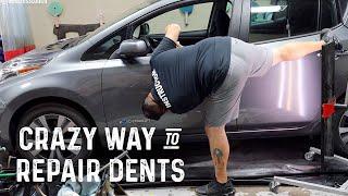 Smash Door Dent Repair | Nissan Leaf EV | Dave Oh is Back