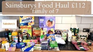 £112 FAMILY OF 7 GROCERY HAUL & MEAL PLAN |  MARCH 2023