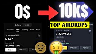 NEW BIGGEST AIRDROPS 2024 FOR CRYPTO BULLRUN  | EARN FREE $2000$-$5000 |  NEW CRYPTO TRENDS ‼️🪂