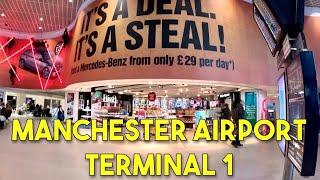 4K Manchester Airport Terminal 1 Walkthrough June 2023 Duty Free Shops