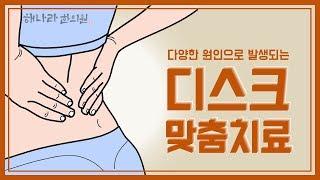 다양한 원인으로 발생되는 디스크, 디스크 맞춤치료가 필요하다!!