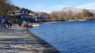 Luss Beach Near Loch Lomond Scotland - So Peaceful and Beautiful Today