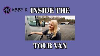 INSIDE THE TOUR VAN (ABBY K)