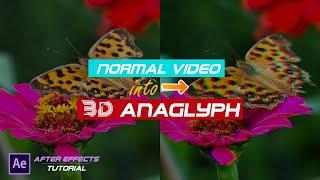 Convert Normal Video Into Amazing 3D Anaglyph (Red-Cyan)  in After Effects