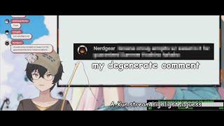 Uncle A-Kun reads my degenerate comment during his livestream (Subtitled)