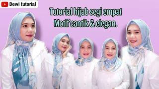 Tutorial hijab segi empat cantik & elegan terbaru, || #style #hijab #subscribe