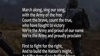 The Army Song with lyrics performed by The United States Army Band Pershing Own