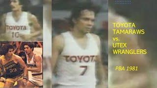 Classic PBA Toyota Tamaraws vs Utex Wranglers 1981 Great Comeback