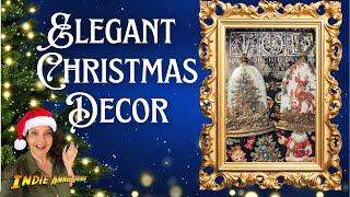 Incredibly inexpensive and beautiful Christmas Decor made with IOD and Fast casting crystal resin