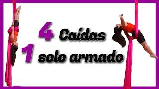 4 CAIDAS 1 SOLO ARMADO | AERIAL POWER | ACROBACIA EN TELAS | MELANIE RUBIL - APG