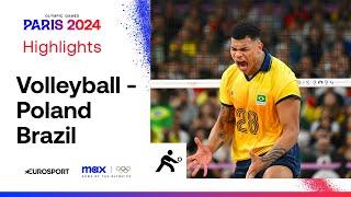 AMAZING WIN!  | Poland vs Brazil - Volleyball Preliminary Round Highlights | #Paris2024