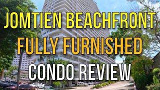 FULLY FURNISHED JOMTIEN PATTAYA SEA VIEW CONDO REVIEW BEACHFRONT - View Talay 8 - 14,000BHT MONTHLY