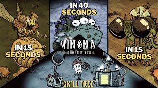 NEW "WINONA" IS A MASTERPIECE!! Defeating Bosses in 15 seconds - Don't Starve Together | BETA