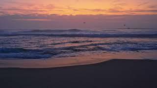 Post-Sunset Glow on the Beach - Nature ASMR, 4 hours at 4K