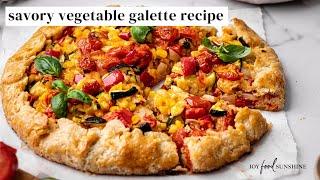 Savory Galette Recipe (Vegetable Galette)