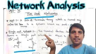 #1  Two Port Networks | Z parameters | Network Analysis | Unit V | #reddaiah