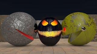 Pacman vs Robot Pacman vs Pumpkin Venom Pac