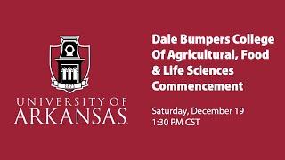 Dale Bumpers College Of Agricultural, Food & Life Sciences Commencement