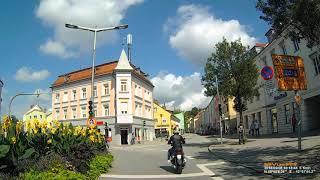 D: Große Kreisstadt Deggendorf. Landkreis Deggendorf. Fahrt durch den Ort. September 2018