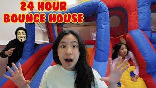 24 Hour Stay in BOUNCE HOUSE Game Master Challenge