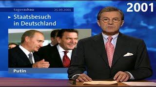 ARD 25.09.2001 - Tagesschau über die "Friedensrede" von Wladimir Putin