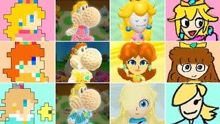 Evolution of Peach, Daisy & Rosalina Amiibo Rewards (2014 - 2024)