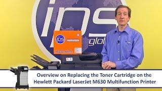 HP M630 - Replacing the Toner