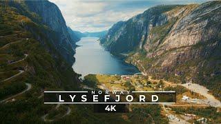 Lysefjord Norway  by Drone in 4K 60FPS