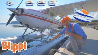 WOW! Blippi Explores A Seaplane | Blippi | Learn With Blippi | Funny Videos & Songs