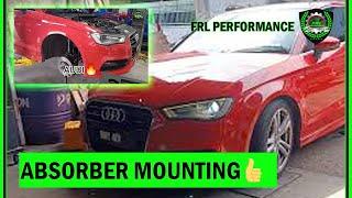 RED AUDI ABSORBER MOUNTING AT FRL PERFORMANCEMPIRE CEO