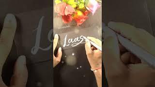 Laasya name Calligraphy #shorts #nvcalligraphy #lettering #alphabet #laasya