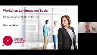 Webinar Basis Leidinggeven