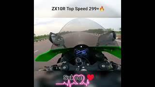 Ninja Zx10r Top Speed 299+ 2024 | Mood Off Crazy Ride #shorts #kawasaki #zx10r