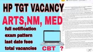 HP TGT Commission Notifications 2025 ! Exam Pattern, Fee, Syllabus , Arts, Medical & Non Medical