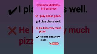 Common Mistakes in Sentences (3)#learningfast #shortsfeed #viral #trending#english #ytshorts #shorts