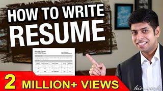 How to write Resume Effectively? : Job Interview Tips in Hindi by Him-eesh