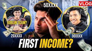 First Income Ft. Jonathan , Ninja , Goblin…! TX Comeback ? BGMS VLOG ! #bgms #vlog