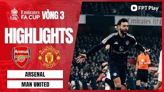 HIGHLIGHTS: ARSENAL - MAN UNITED | CHIẾN THẮNG ẤN TƯỢNG, BẢN LĨNH QUỶ ĐỎ