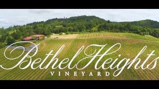 Bethel Heights Vineyard, Willamette Valley, Oregon, USA. Vineyards and drone