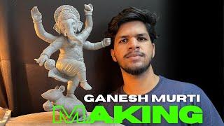 Ganesh idol making , How to make ganpati  murti at home /Ganesh murti making.