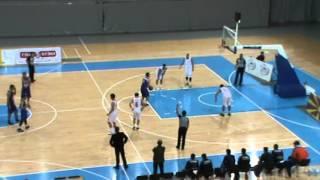 Karpos Sokoli - Strumica Part 1 Milos Andrejevic No. 6 Shirt  Blue 19 pts 10 reb 3 st 2 as 28 eff