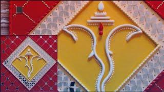 Ganesha lippan art #lippanart #mirrorwork #crafts