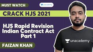 HJS Rapid Revision Contract Act Part 1 | PCSJ | Faizan Khan | Unacademy Judiciary