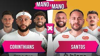 CORINTHIANS X SANTOS: QUEM É MELHOR? | MANO A MANO DA SEMIFINAL DO PAULISTÃO 2025!