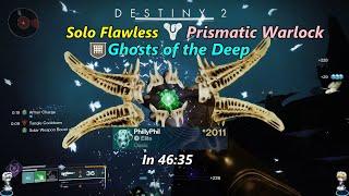 Ghosts of the Deep Solo Flawless, Prismatic Warlock in 46:35 (Destiny 2, The Final Shape)